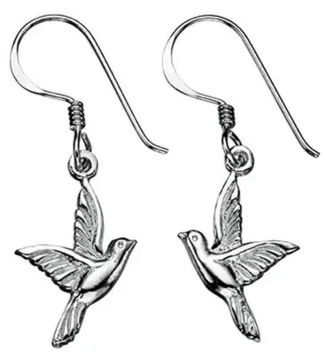 Boucle d'oreille hirondelle en argent 925/1000