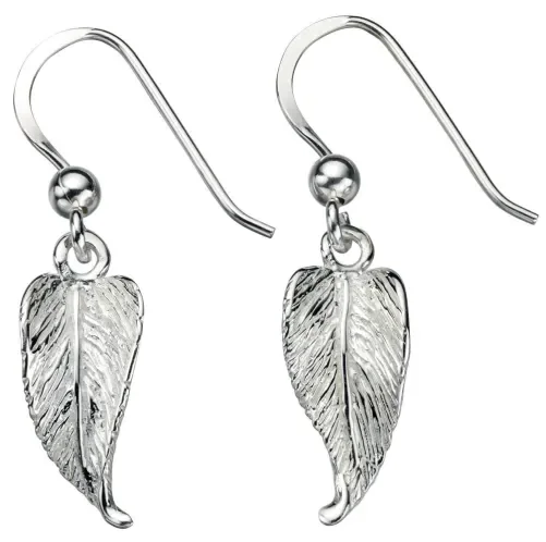 Boucle d'oreille feuille en argent 925/1000