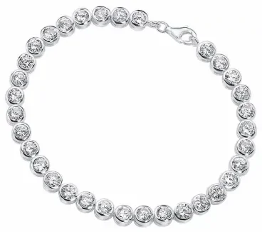 Bracelet zirconia en argent 925/1000