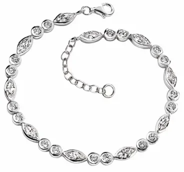 Bracelet zirconia en argent 925/1000