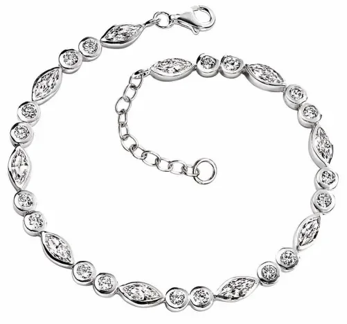 Bracelet zirconia en argent 925/1000