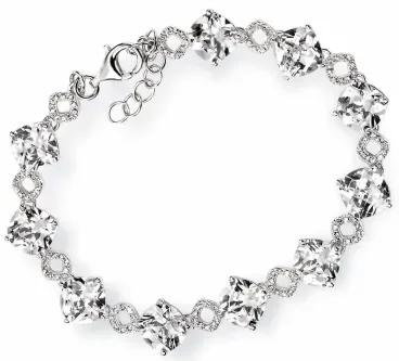 Bracelet zirconia en argent 925/1000