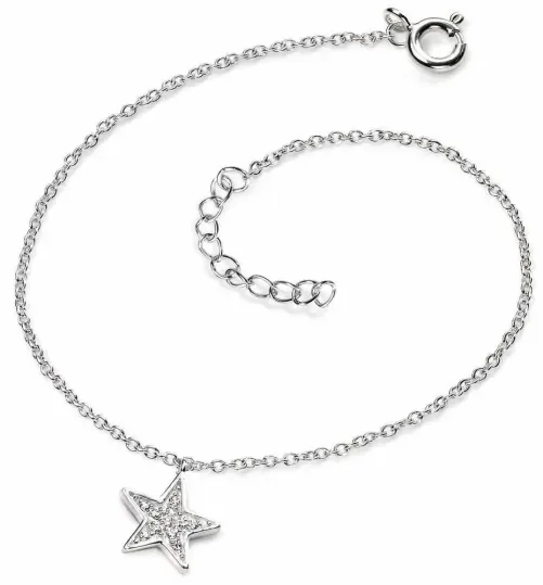 Bracelet étoile en argent 925/1000