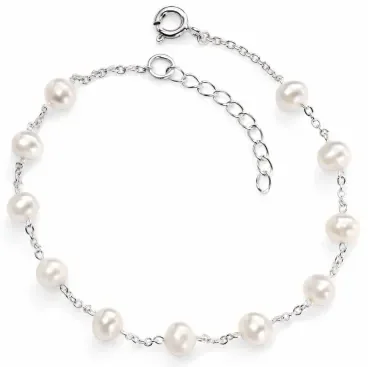 Bracelet perle d'eau douce en argent 925/1000