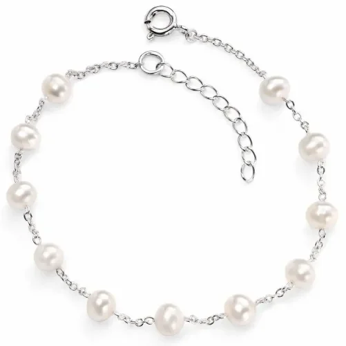 Bracelet perle d'eau douce en argent 925/1000