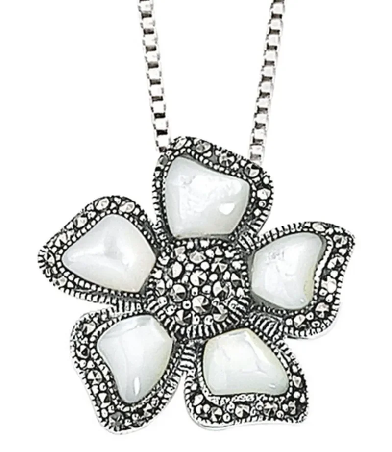 Collier fleur art déco  éclat vintage