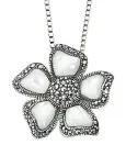 Collier fleur art déco  éclat vintage