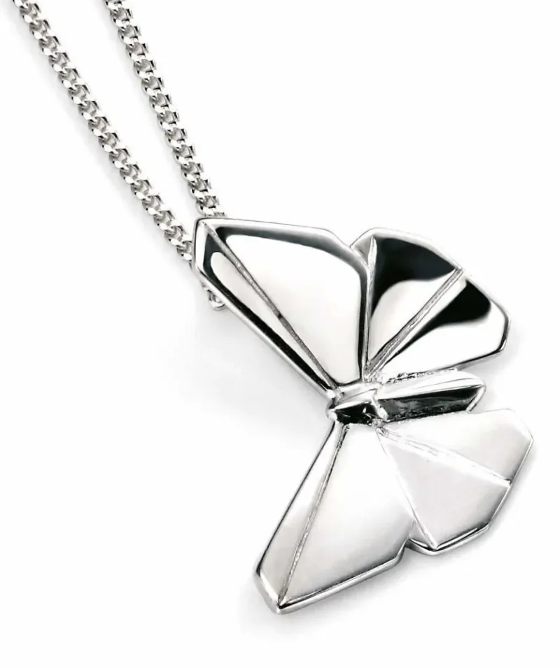 Collier  envolée de papillons  en argent massif 925