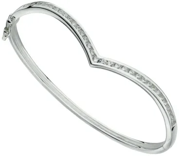 Mon-bijou - D4596t - Bracelet coeur en argent 925/1000