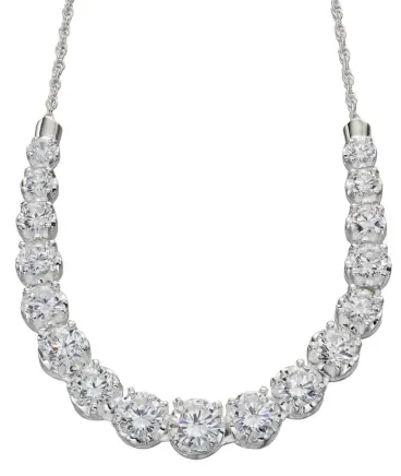 Mon-bijou - D3859t - Collier zirconia chic en argent 925/1000