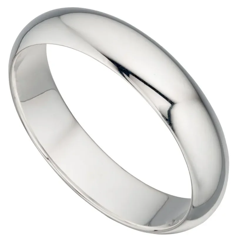 Bague jonc  éclat discret  - argent massif 925 rhodié