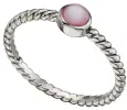 Bague aura irisée en nacre véritable et argent 925