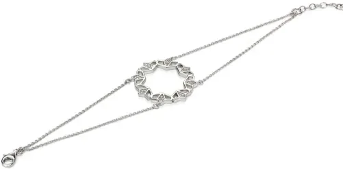 Mon-bijou - D4717c - Bracelet chic zirconium en argent 925/1000