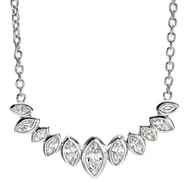 Mon-bijou - D3906 - Collier chic zirconium en argent 925/1000