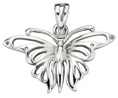 Collier papillon en argent 925/1000