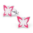 Boucles d oreilles papillon argent 925  rosée scintillante