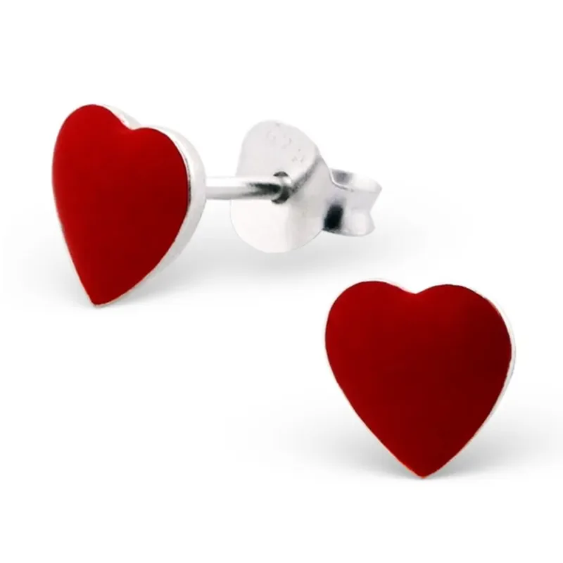 Boucles d oreilles boucles cœur en argent 925