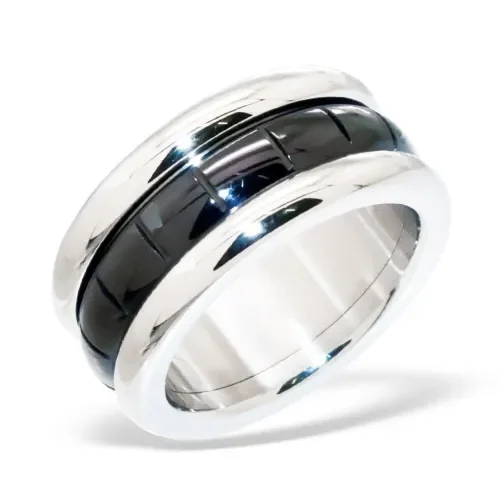 Bague odyssée mixte en acier inoxydable