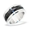 Bague odyssée mixte en acier inoxydable