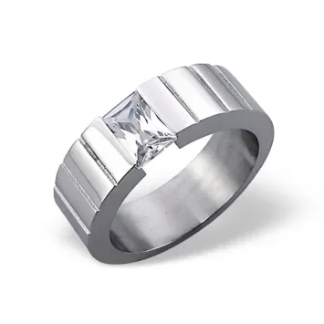 Mon-bijou - H508 - Bague en acier inoxydable