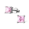 Boucles d oreilles rose éternelle en argent 925
