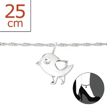 Mon-bijou - H8274z - Chaîne cheville en argent 925/1000