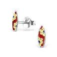 Boucles d oreilles vague en argent massif 925