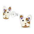 Boucles d oreilles boucles chien en argent 925