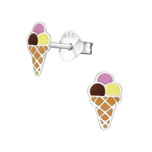 Mon-bijou - H18696 - Boucle d'oreille glace en argent 925/1000