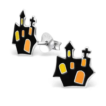 Mon-bijou - H13635 - Boucle d'oreille spécial halloween en argent 925/1000