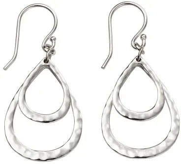 Mon-bijou - D5374 - Boucle d'oreille chic en argent 925/1000