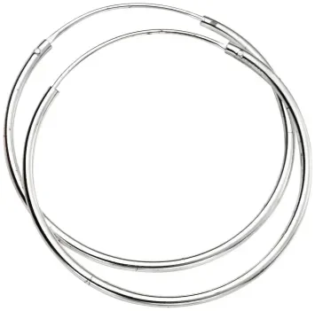Mon-bijou - D244 - Boucle d'oreille anneau chic en argent 925/1000