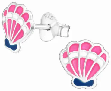 Mon-bijou - H17679 - Boucle d'oreille coquillage en argent 925/1000
