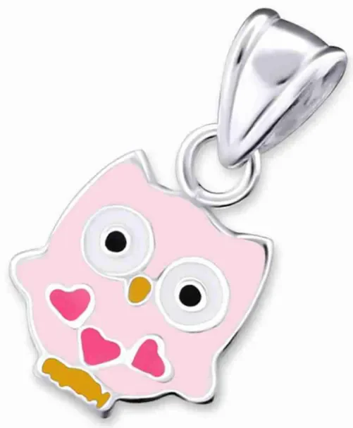 Collier pendentif hibou en argent 925