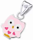 Collier pendentif hibou en argent 925