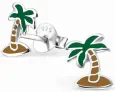 Boucles d oreilles cocotier  évasion  en argent 925