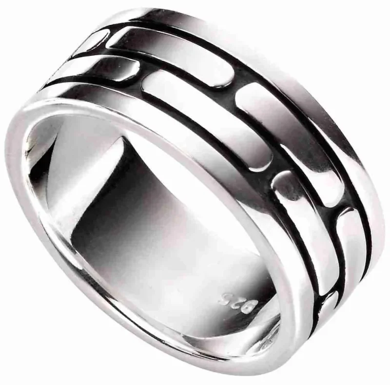 Bague jonc  aura  en argent 925 rhodié