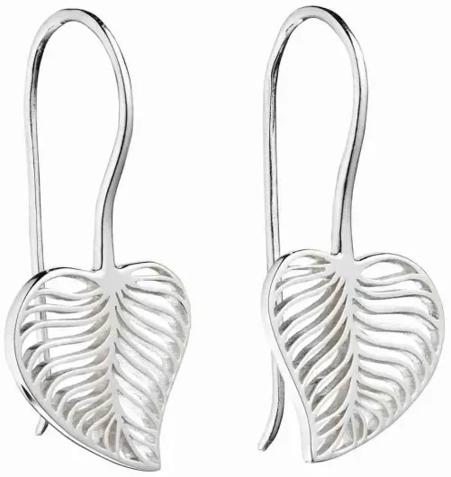 Mon-bijou - D5666 - Boucle d'oreille feuille en argent 925/1000