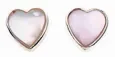 Boucles d oreilles boucles cœur  rose éternelle