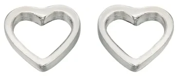 Boucle d'oreille coeur en argent 925/1000