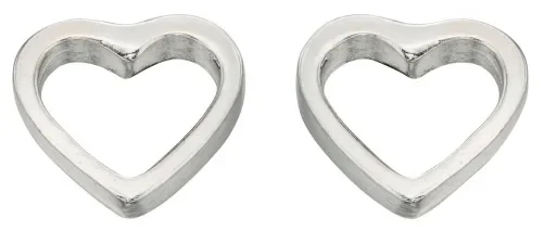Boucle d'oreille coeur en argent 925/1000