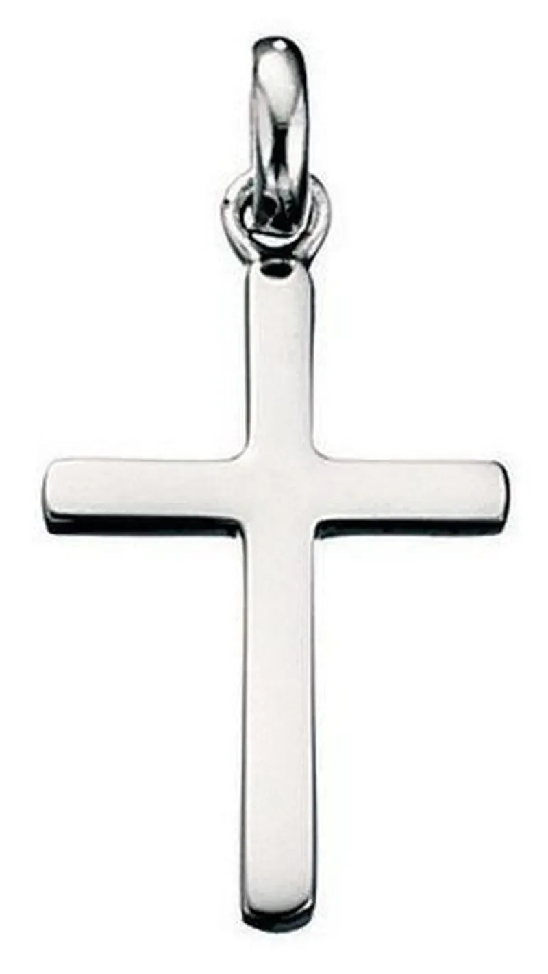 Collier croix céleste en argent 925 rhodié
