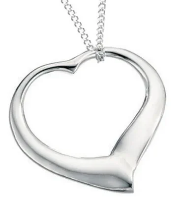 collier coeur en argent 925/1000