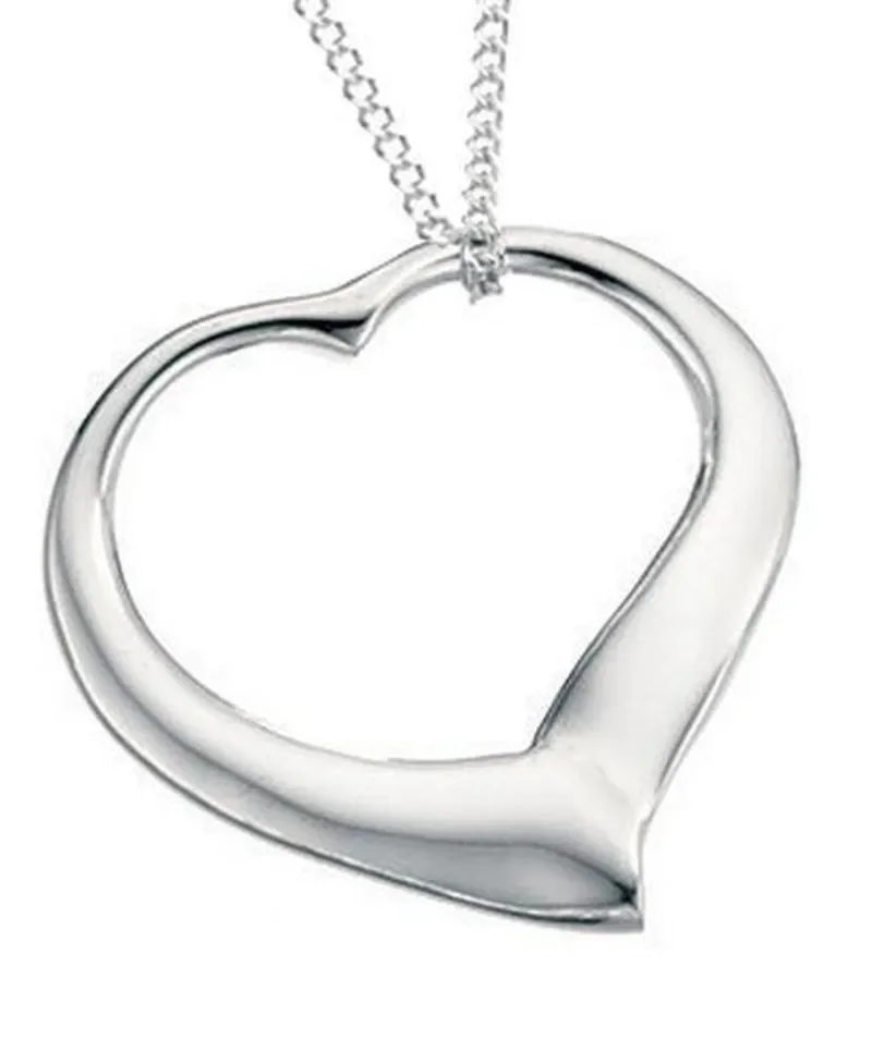 Collier cœur éternel en argent 925  pendentif femme ✨