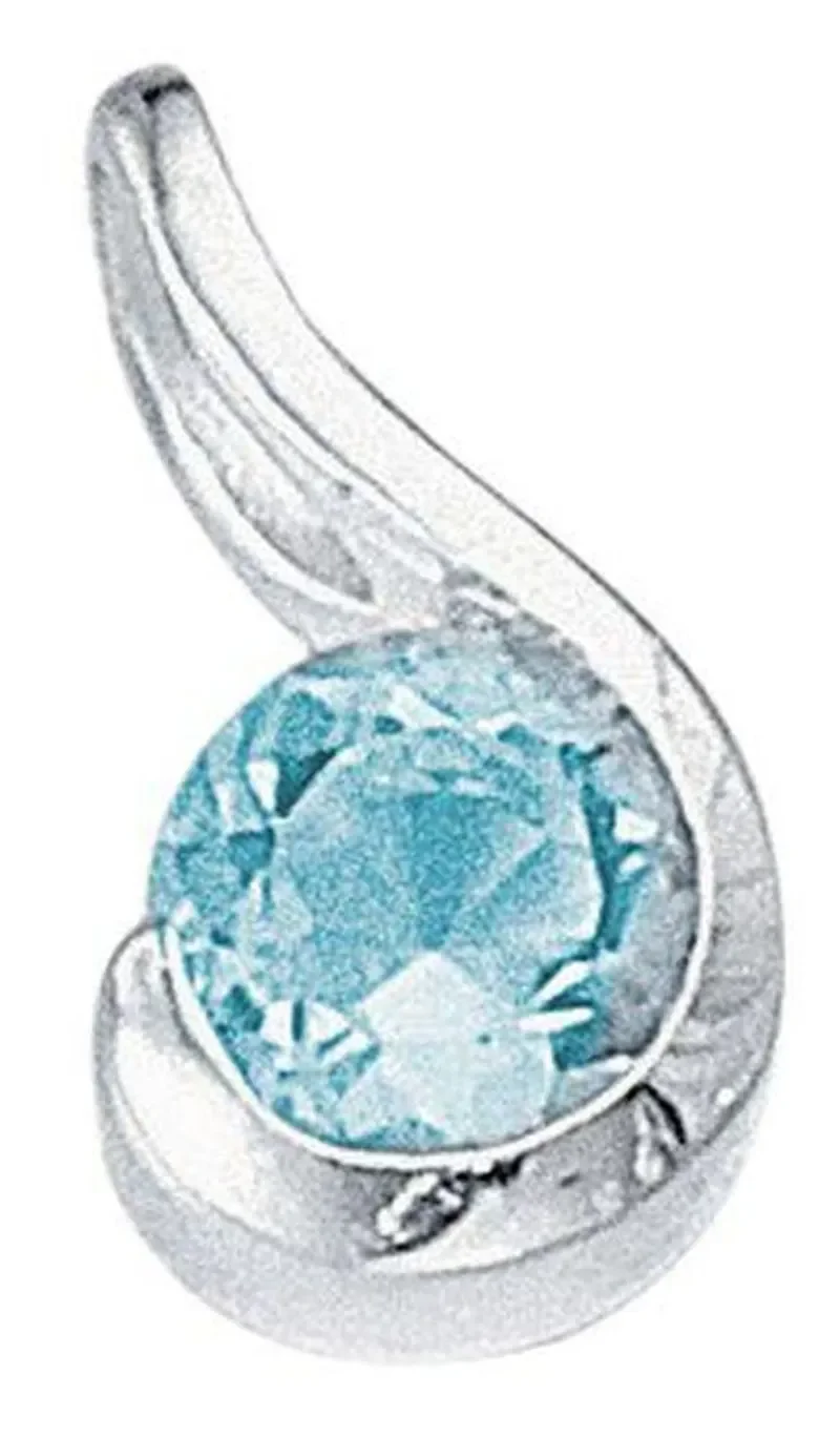 Collier solitaire  éclat divin  en argent 925 rhodié et zirconium