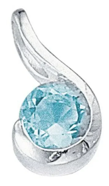 Collier zirconium en argent 925/1000