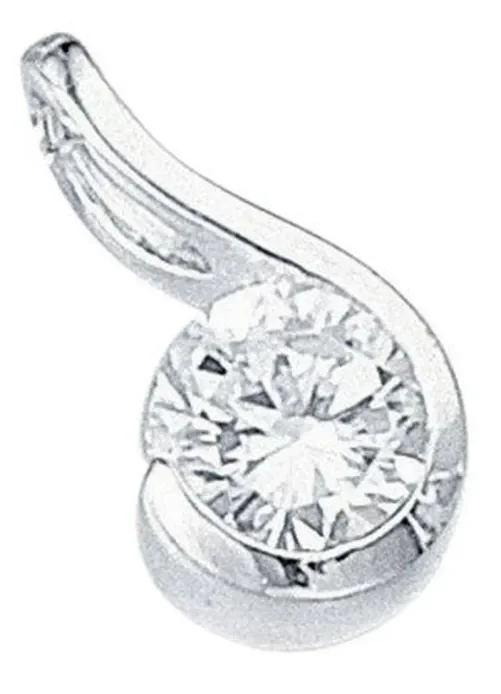 Collier zirconium en argent 925/1000