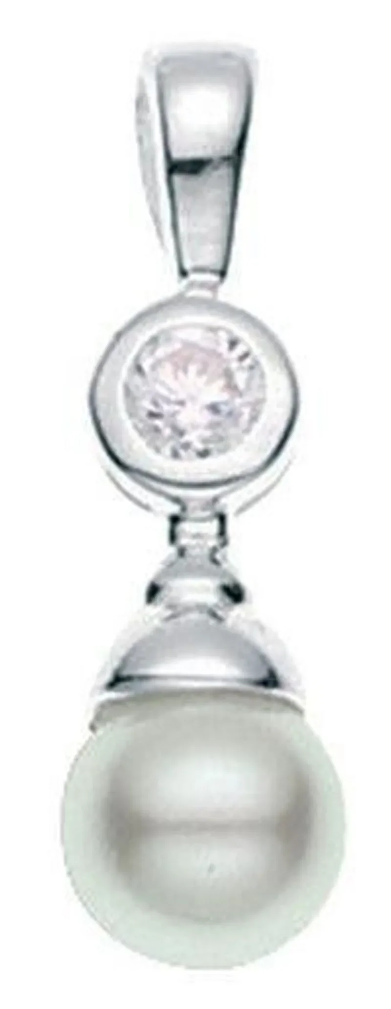 Collier  éclat de nacre  - perle d eau douce et argent 925