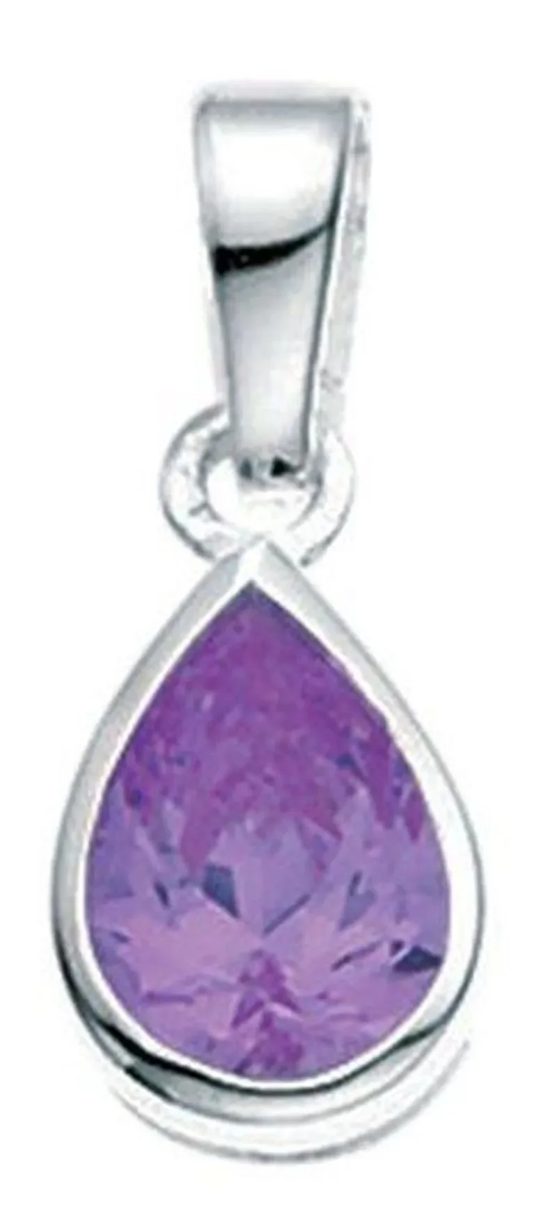Collier solitaire  éclat céleste  - argent 925 oxyde de zirconium