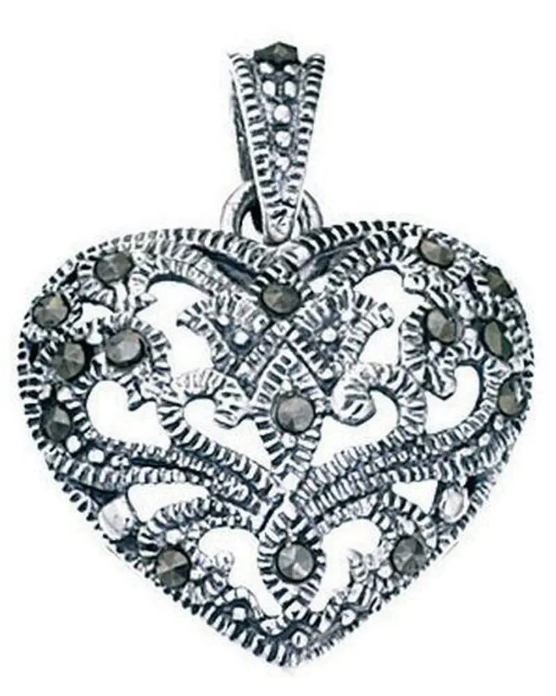 Collier cœur  éclat d amour  en argent massif 925